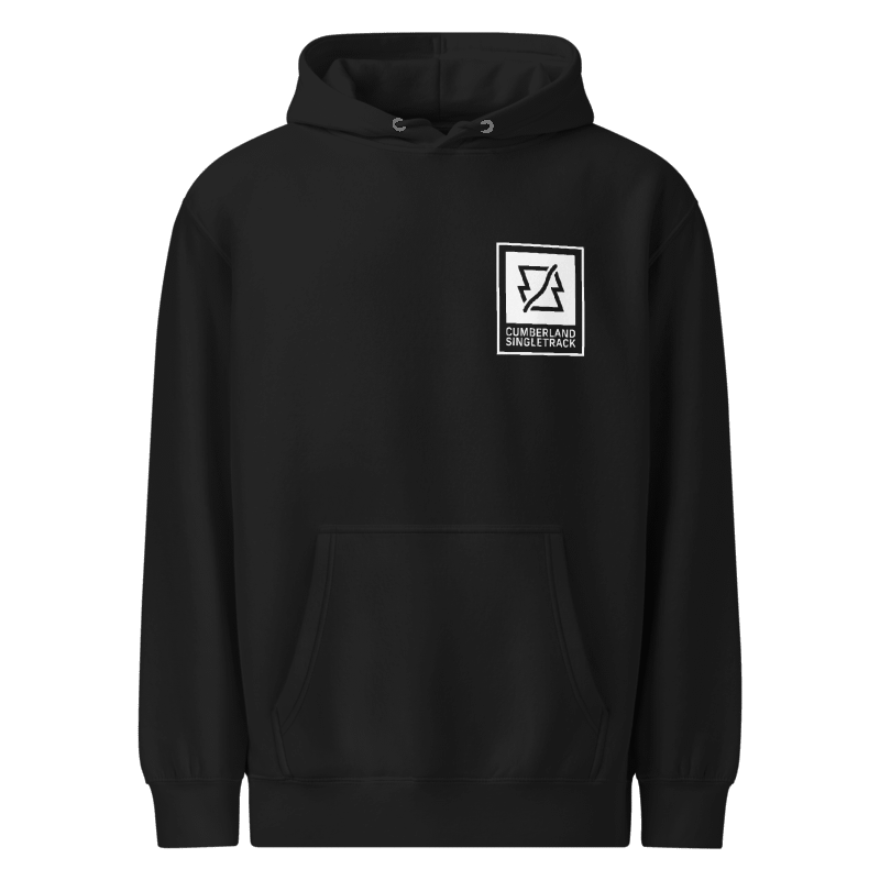 Cumberland Singletrack Stacked Logo Hoodie - Black