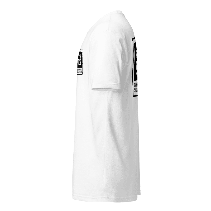 Cumberland Singletrack Stacked Logo Tee - White